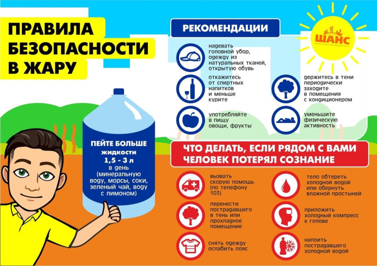 Правила безопасности в жару. Правила безопасности в жару.